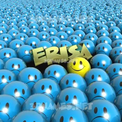 erisa in Special Smileys style - 3D name wallpaper