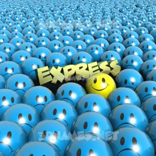 express in Special Smileys style - 3D name wallpaper