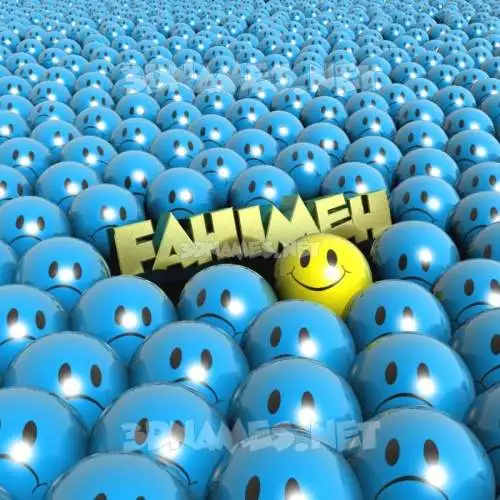fahimeh in Special Smileys style - 3D name wallpaper