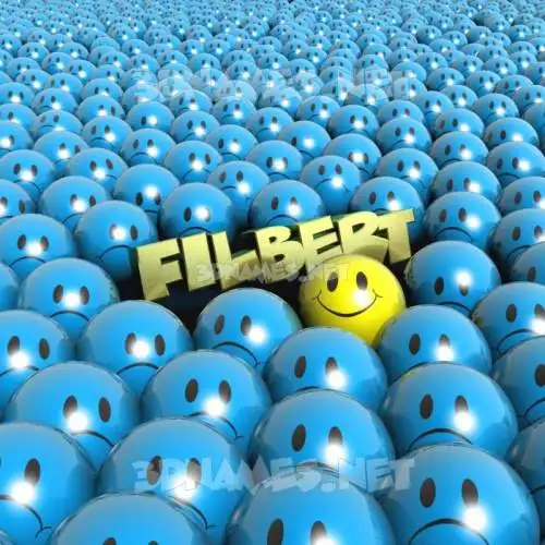 filbert in Special Smileys style - 3D name wallpaper