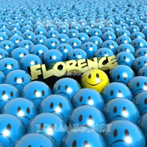 florence in Special Smileys style - 3D name wallpaper florence in Special Smileys style - 3D name wallpaper