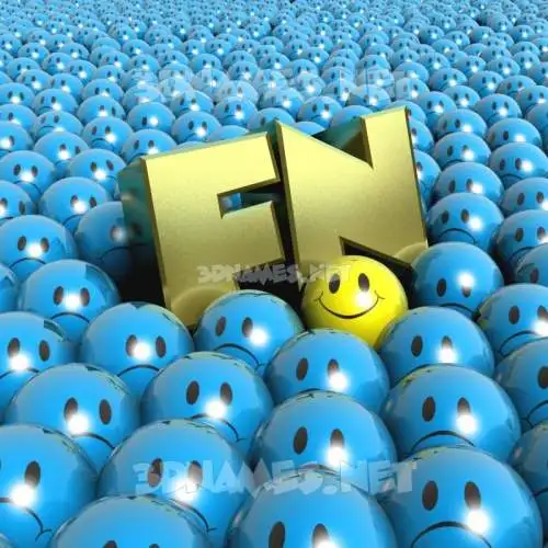 fn in Special Smileys style - 3D name wallpaper fn in Special Smileys style - 3D name wallpaper