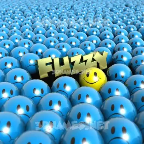 fuzzy in Special Smileys style - 3D name wallpaper