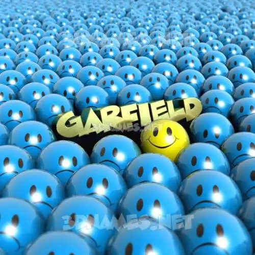 garfield in Special Smileys style - 3D name wallpaper garfield in Special Smileys style - 3D name wallpaper