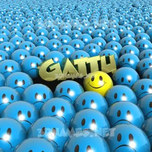 gattu in Special Smileys style - 3D name wallpaper