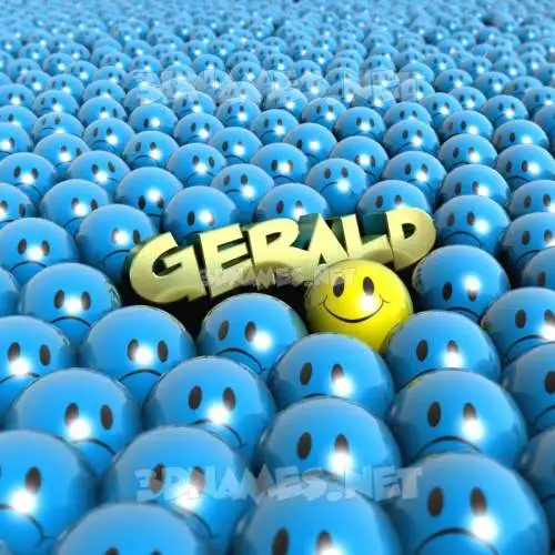 gerald in Special Smileys style - 3D name wallpaper gerald in Special Smileys style - 3D name wallpaper
