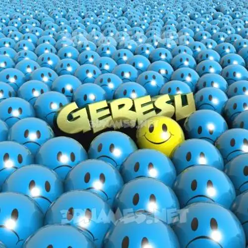 geresu in Special Smileys style - 3D name wallpaper