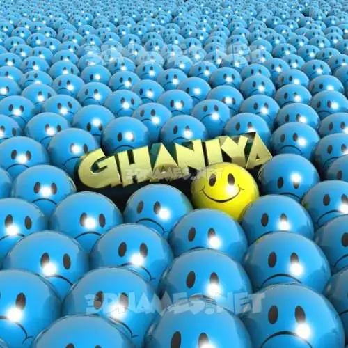 ghaniya in Special Smileys style - 3D name wallpaper ghaniya in Special Smileys style - 3D name wallpaper