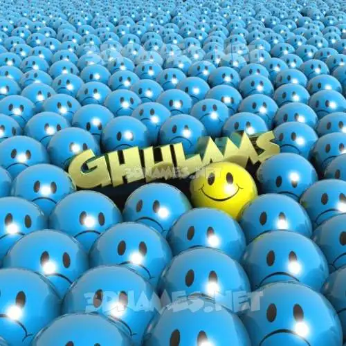 ghulams in Special Smileys style - 3D name wallpaper ghulams in Special Smileys style - 3D name wallpaper