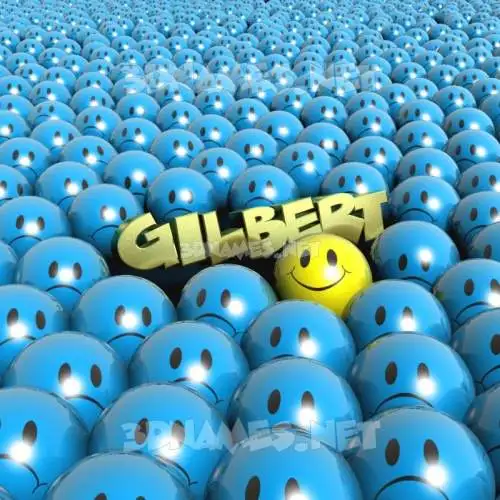 gilbert in Special Smileys style - 3D name wallpaper