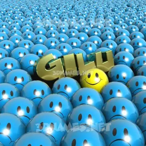 gilu in Special Smileys style - 3D name wallpaper gilu in Special Smileys style - 3D name wallpaper