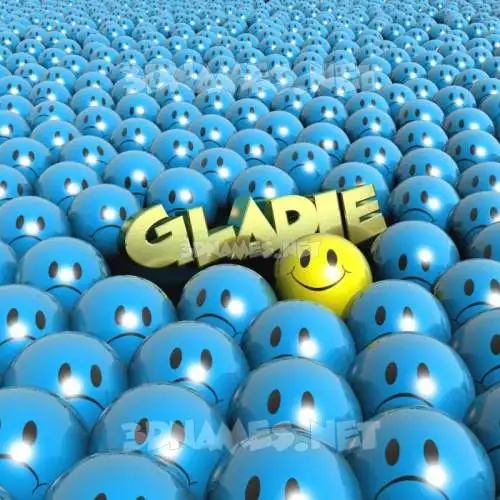 gladie in Special Smileys style - 3D name wallpaper gladie in Special Smileys style - 3D name wallpaper
