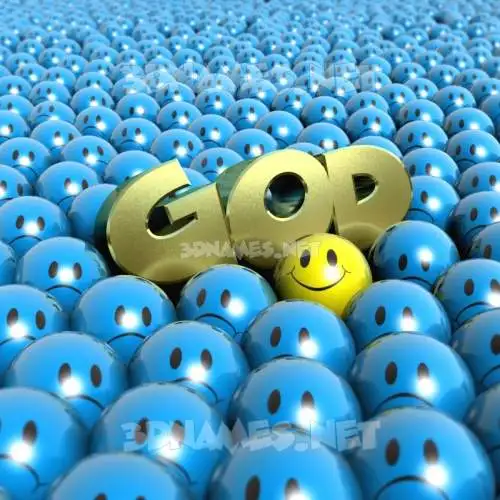 god in Special Smileys style - 3D name wallpaper