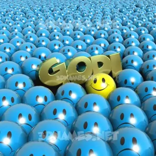 godi in Special Smileys style - 3D name wallpaper