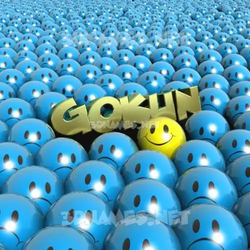 gokun in Special Smileys style - 3D name wallpaper gokun in Special Smileys style - 3D name wallpaper