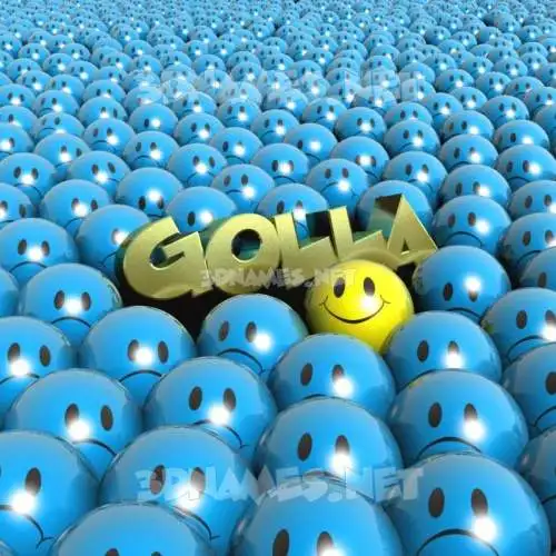 golla in Special Smileys style - 3D name wallpaper golla in Special Smileys style - 3D name wallpaper