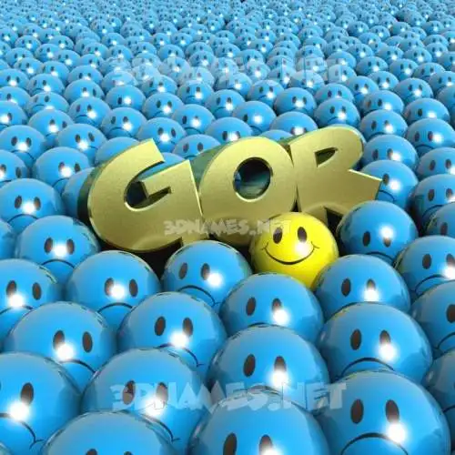 gor in Special Smileys style - 3D name wallpaper