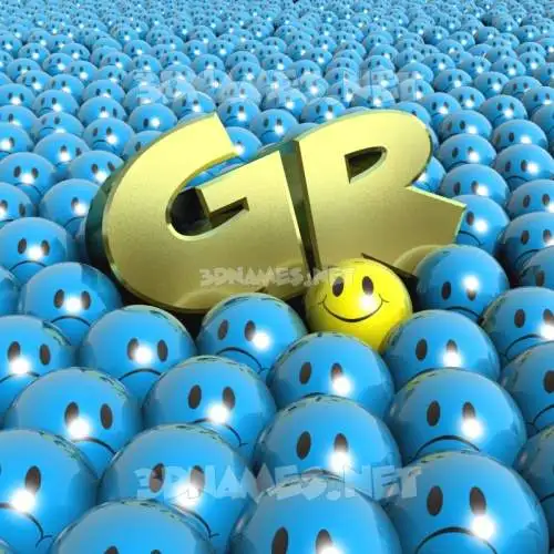 gr in Special Smileys style - 3D name wallpaper gr in Special Smileys style - 3D name wallpaper