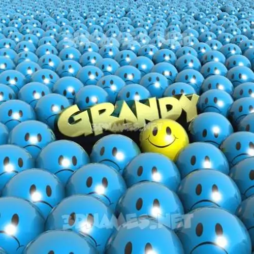 grandy in Special Smileys style - 3D name wallpaper