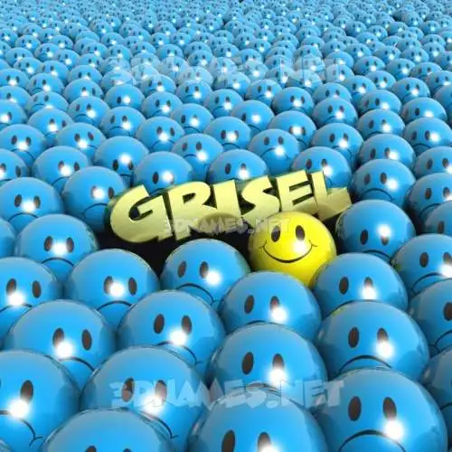 grisel in Special Smileys style - 3D name wallpaper