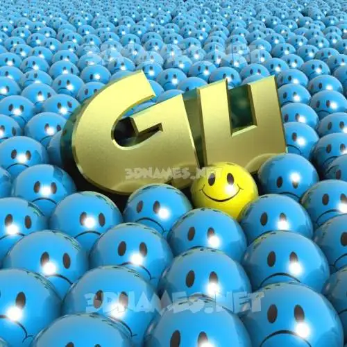 gu in Special Smileys style - 3D name wallpaper gu in Special Smileys style - 3D name wallpaper
