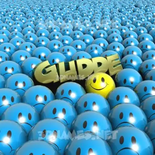 gudde in Special Smileys style - 3D name wallpaper