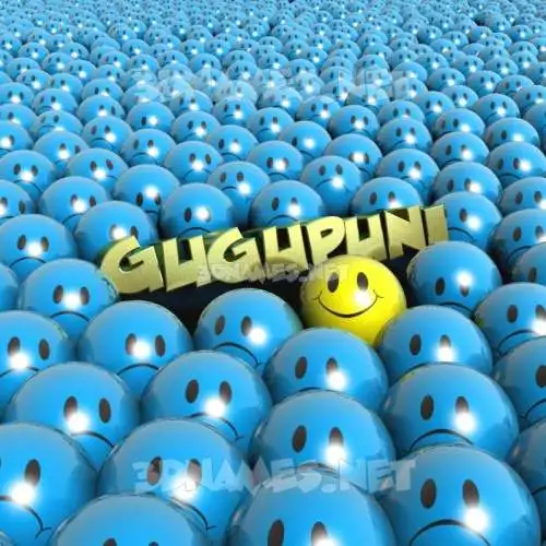 gugupuni in Special Smileys style - 3D name wallpaper