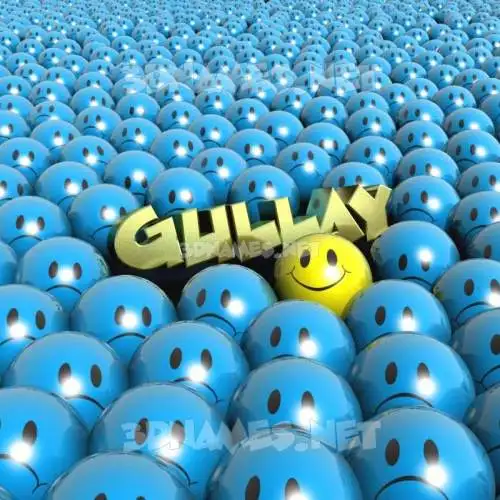 gullay in Special Smileys style - 3D name wallpaper