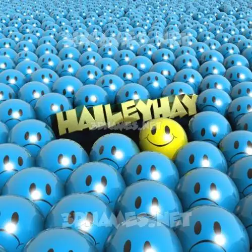 haileyhay in Special Smileys style - 3D name wallpaper