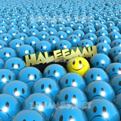 haleemah in Special Smileys style - 3D name wallpaper haleemah in Special Smileys style - 3D name wallpaper
