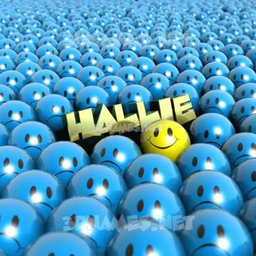 hallie in Special Smileys style - 3D name wallpaper hallie in Special Smileys style - 3D name wallpaper
