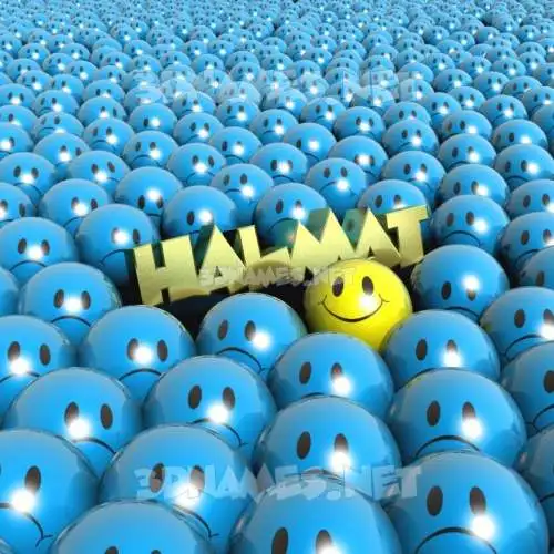 halmat in Special Smileys style - 3D name wallpaper