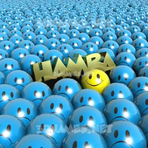 hamra in Special Smileys style - 3D name wallpaper