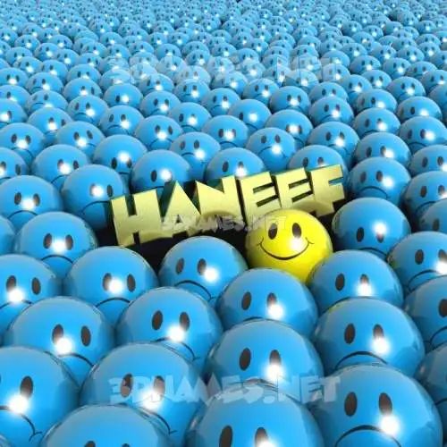 haneef in Special Smileys style - 3D name wallpaper haneef in Special Smileys style - 3D name wallpaper