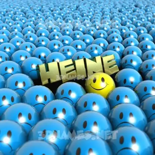 heine in Special Smileys style - 3D name wallpaper