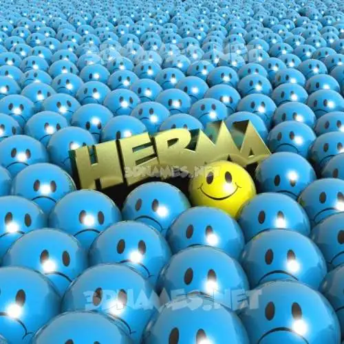 herma in Special Smileys style - 3D name wallpaper herma in Special Smileys style - 3D name wallpaper