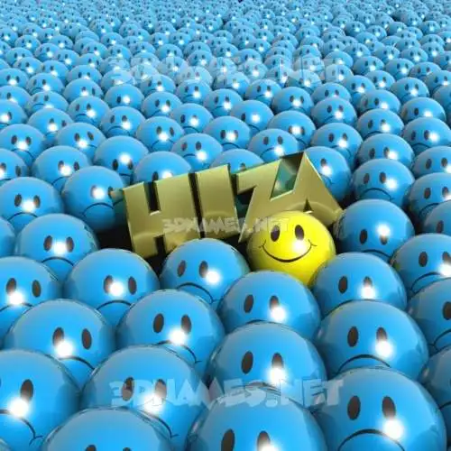 hiza in Special Smileys style - 3D name wallpaper hiza in Special Smileys style - 3D name wallpaper