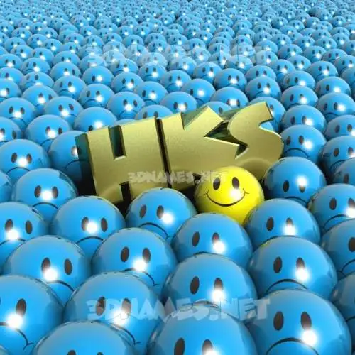 hks in Special Smileys style - 3D name wallpaper