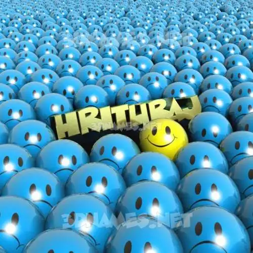 hrituraj in Special Smileys style - 3D name wallpaper hrituraj in Special Smileys style - 3D name wallpaper
