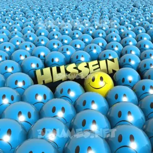 hussein in Special Smileys style - 3D name wallpaper hussein in Special Smileys style - 3D name wallpaper