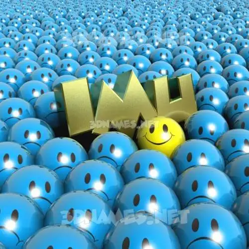 imu in Special Smileys style - 3D name wallpaper