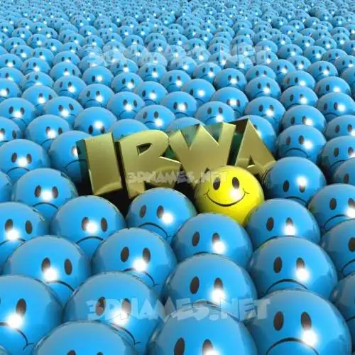irwa in Special Smileys style - 3D name wallpaper irwa in Special Smileys style - 3D name wallpaper