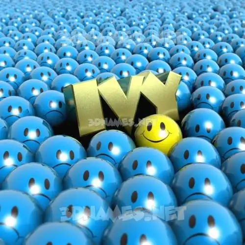 ivy in Special Smileys style - 3D name wallpaper ivy in Special Smileys style - 3D name wallpaper