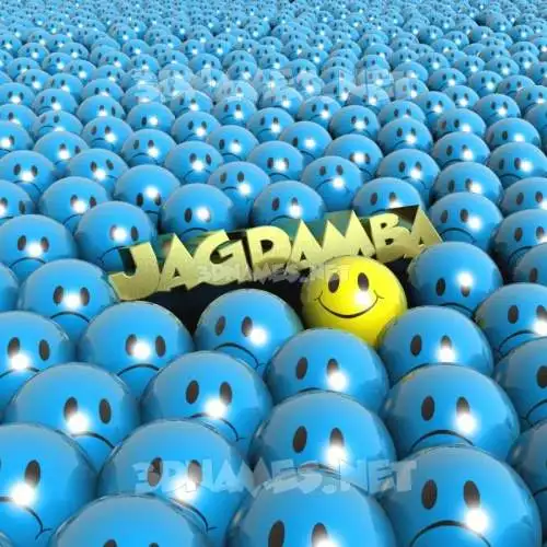 jagdamba in Special Smileys style - 3D name wallpaper