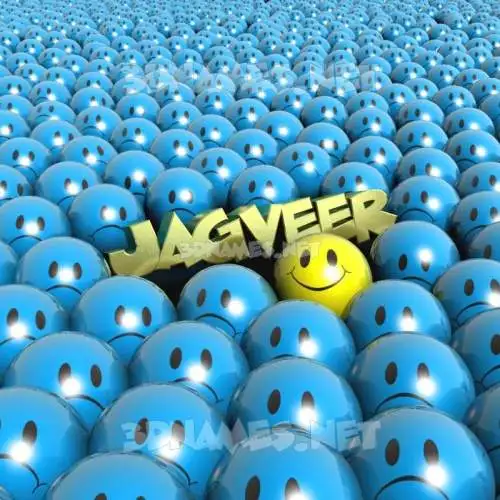 jagveer in Special Smileys style - 3D name wallpaper