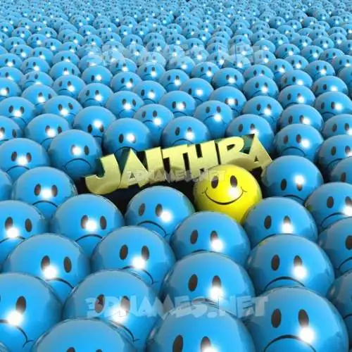 jaithra in Special Smileys style - 3D name wallpaper