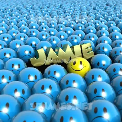 jamie in Special Smileys style - 3D name wallpaper