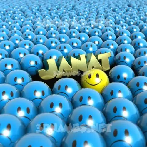janat in Special Smileys style - 3D name wallpaper janat in Special Smileys style - 3D name wallpaper