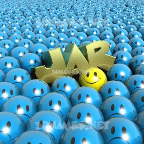 jar in Special Smileys style - 3D name wallpaper