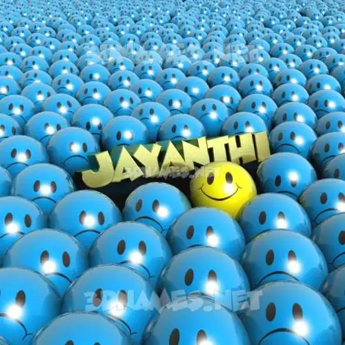 jayanthi in Special Smileys style - 3D name wallpaper